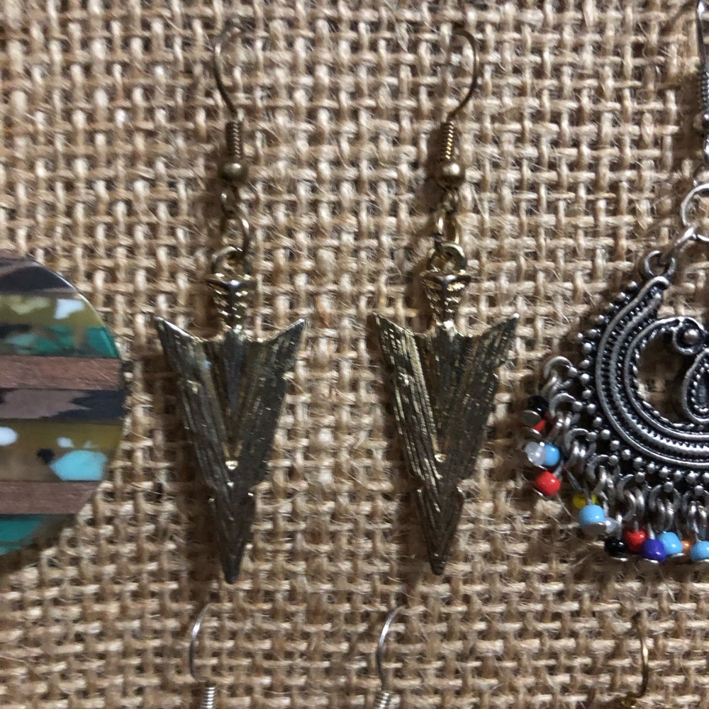 Golden Arrowhead Earrings